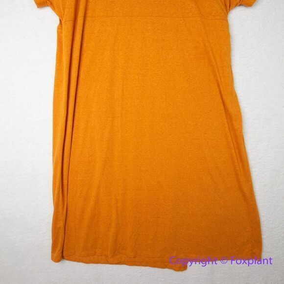 New! Eloquii orange‎ true wrap midi dress, plus size 28 - Picture 11 of 15